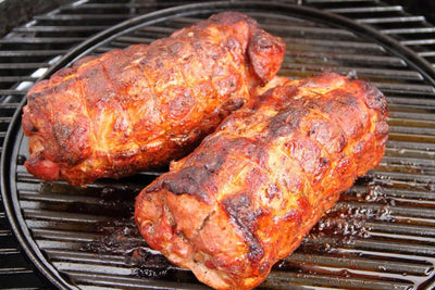Barbecue-Tennessee-Schweinerücken mit Bacon