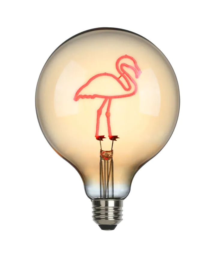 SOMPEX Flamingo rosa LED-Filament Leuchtmittel Glühbirne E27
