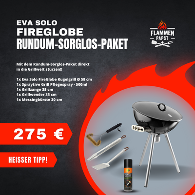 Eva Solo Kugelgrill FireGlobe Gas Ø 58 cm - Rundum-Sorglos-Paket