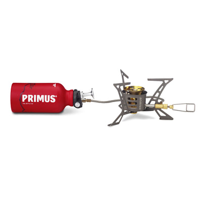 Primus OmniLite Ti 2600 Watt Gas- & Benzinkocher inkl. Brennstoffflasche und Super Pouch