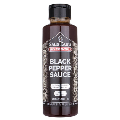 Saus.Guru Black Pepper BBQ Sauce - 500ml Flasche