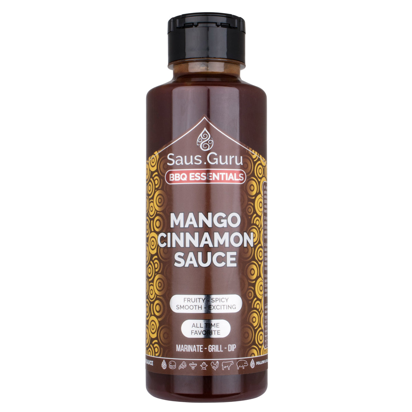 Saus.Guru Mango Cinnamon BBQ Sauce - 500ml Flasche