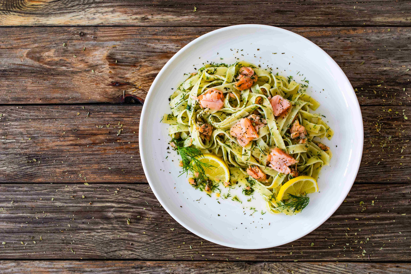 Räucherlachs-Pasta mit Dill-Sahne-Sauce