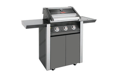 BeefEater Discovery® 1600E Serie - 3-Brenner Grillwagen inkl. Seitenbrenner schwarz 16kW