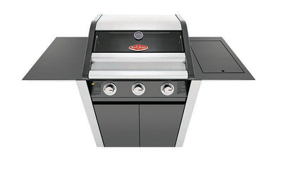 BeefEater Discovery® 1600E Serie - 3-Brenner Grillwagen inkl. Seitenbrenner schwarz 16kW