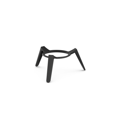 höfats MOON 45 all black Feuerkorb mit niedrigem Fuß