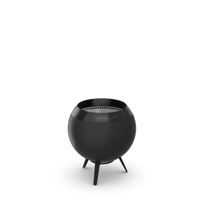 höfats MOON 45 all black Feuerkorb mit niedrigem Fuß