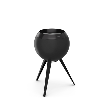 höfats MOON 45 all black Feuerkorb mit hohem Fuß