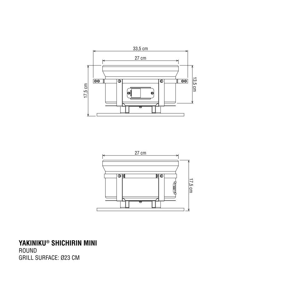 Yakiniku Shichirin Keramik Grill MINI RUND – 27 cm