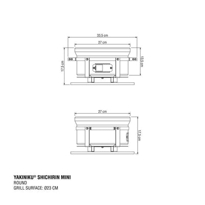 Yakiniku Shichirin Keramik Grill MINI RUND – 27 cm