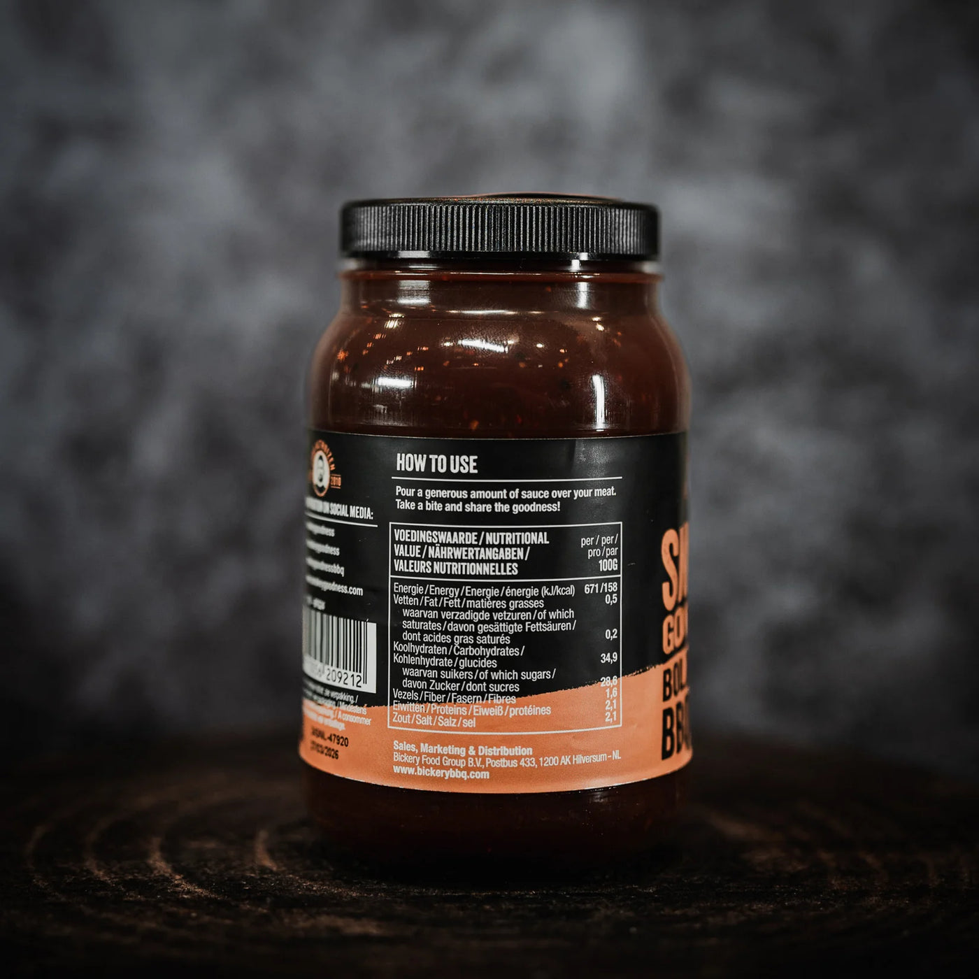 Jord Althuizen BBQ-Sauce Bold and Beefy, 500ml