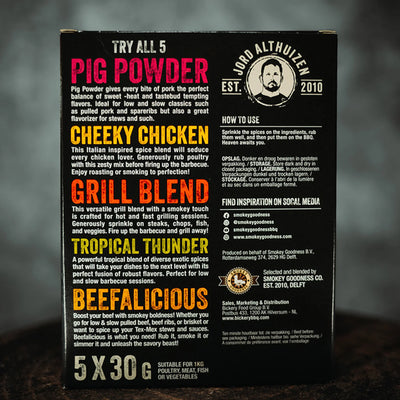 Jord Althuizen BBQ Rub Try All 5, 150 g