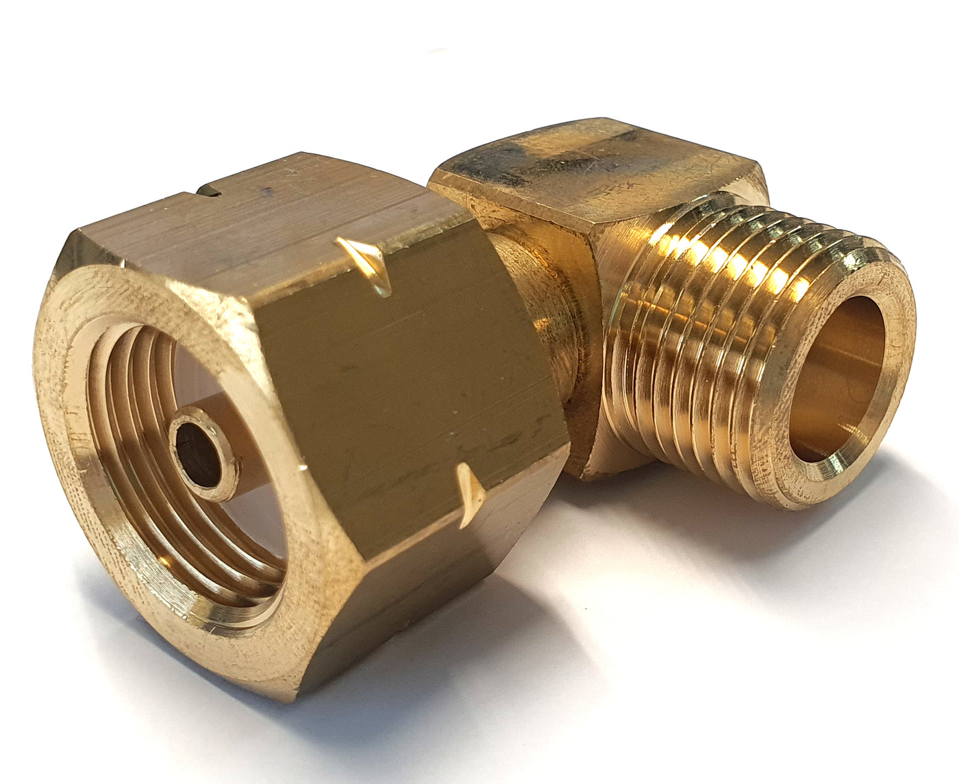 TGO Winkelanschluß für Adapter Kombi-ÜM W 21.8 x 1/14“ LH x W 21.8 x 1/14“ LH AG