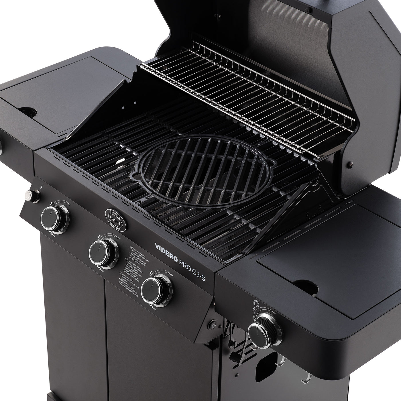 Rösle BBQ-Station VIDERO PRO G3-S VARIO+ 50mbar mattschwarz