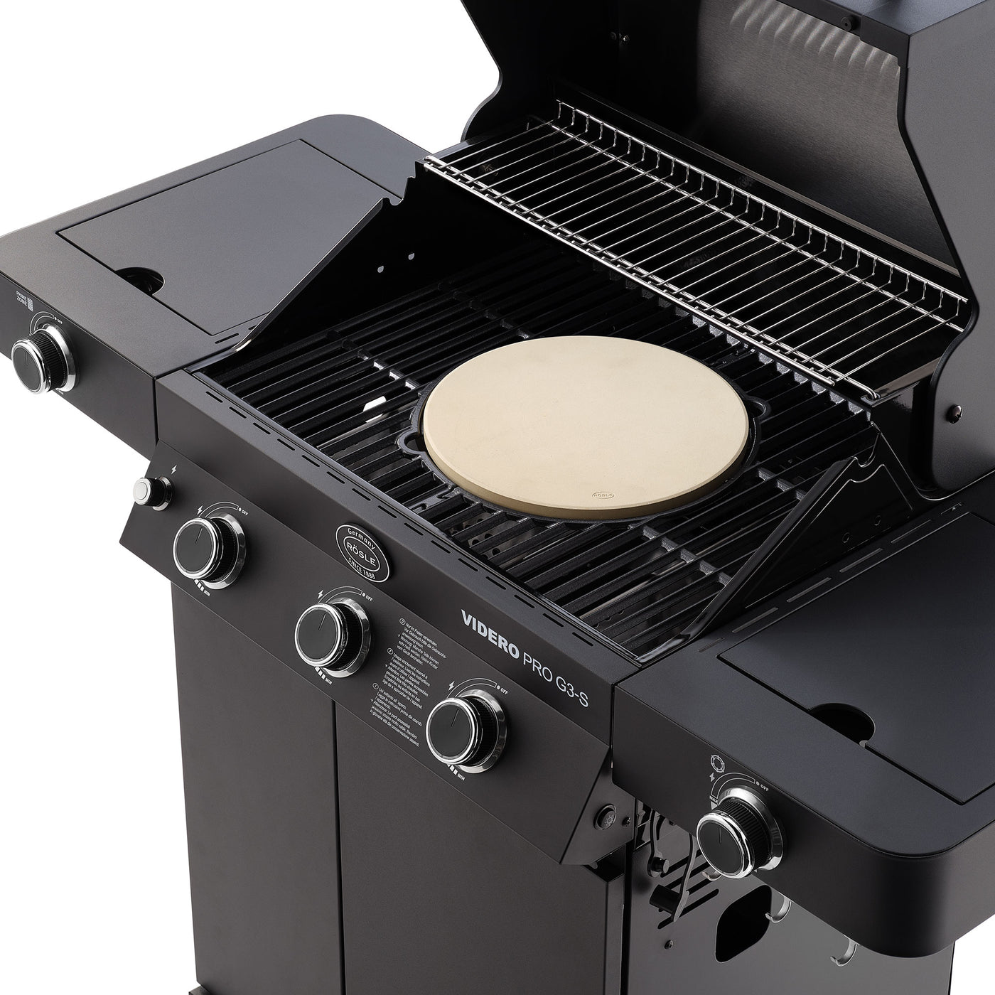 Rösle BBQ-Station VIDERO PRO G3-S VARIO+ 50mbar mattschwarz