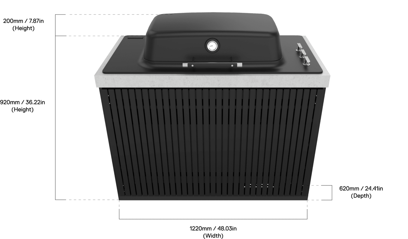 Everdure BBQ Modul inkl. FURNACE SEABREEZE – Black