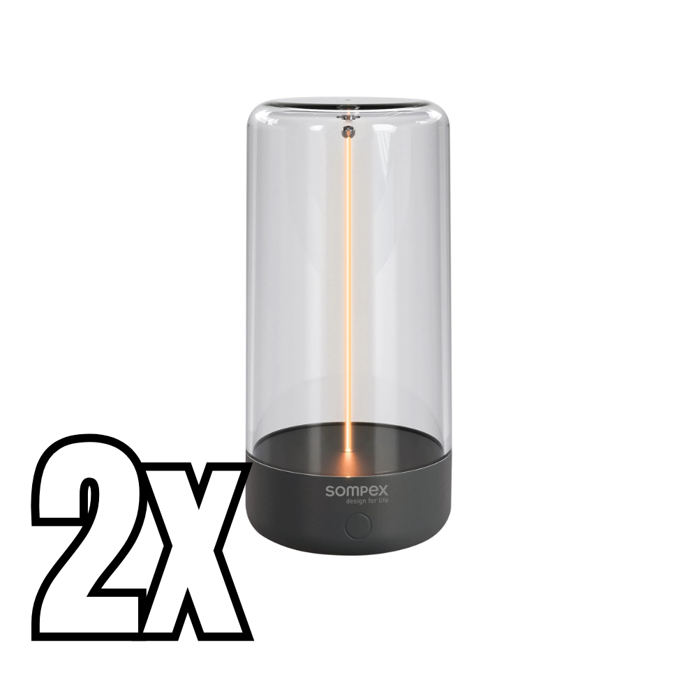 SOMPEX Pulse Akku-Tischleuchte, Doppelpack