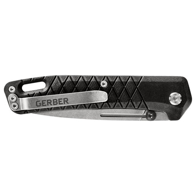 Gerber Zilch, black/schwarz, Einhand-Klappmesser 18,3 cm