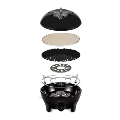 Cadac Glamp Chef 40 Gas-Tischgrill mit Pizzastein
