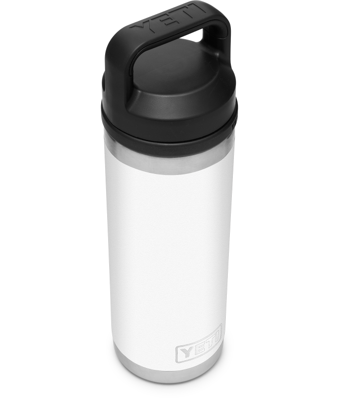 Yeti Rambler 18 Oz (532 ml) Flasche mit Chug Cap, weiß