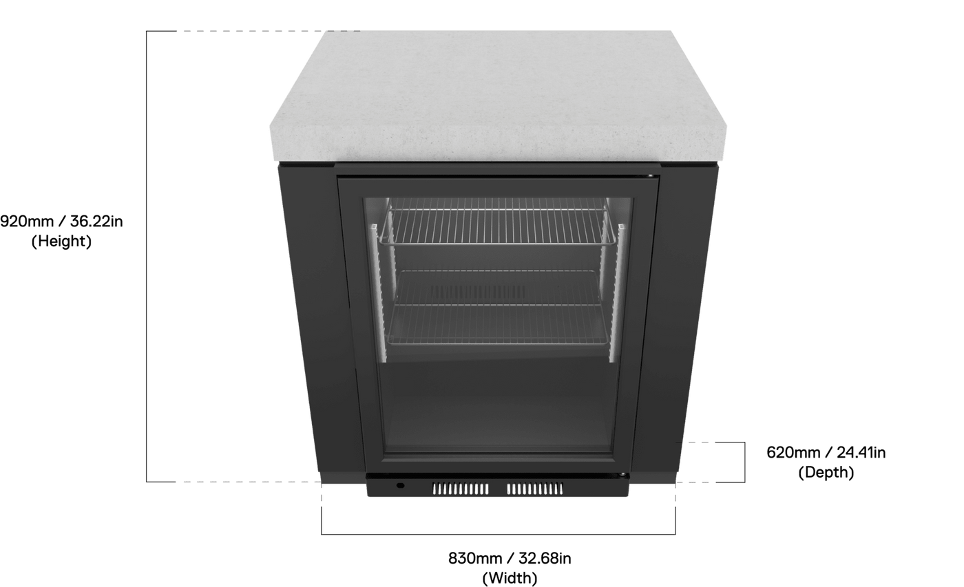 Everdure Getränkekühlermodul inkl. Kühlschrank SEABREEZE – Black