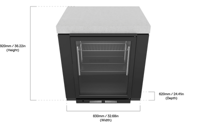 Everdure Getränkekühlermodul inkl. Kühlschrank SEABREEZE – Black