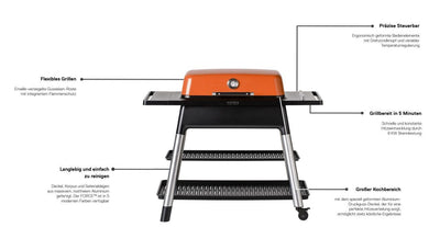 Everdure FURNACE Gasgrill mit Doppelboden, matt stone