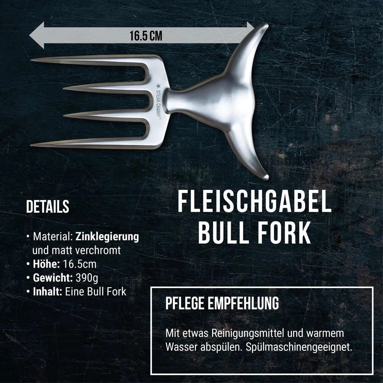 Steak Champ Bull Fork, Fleischgabel