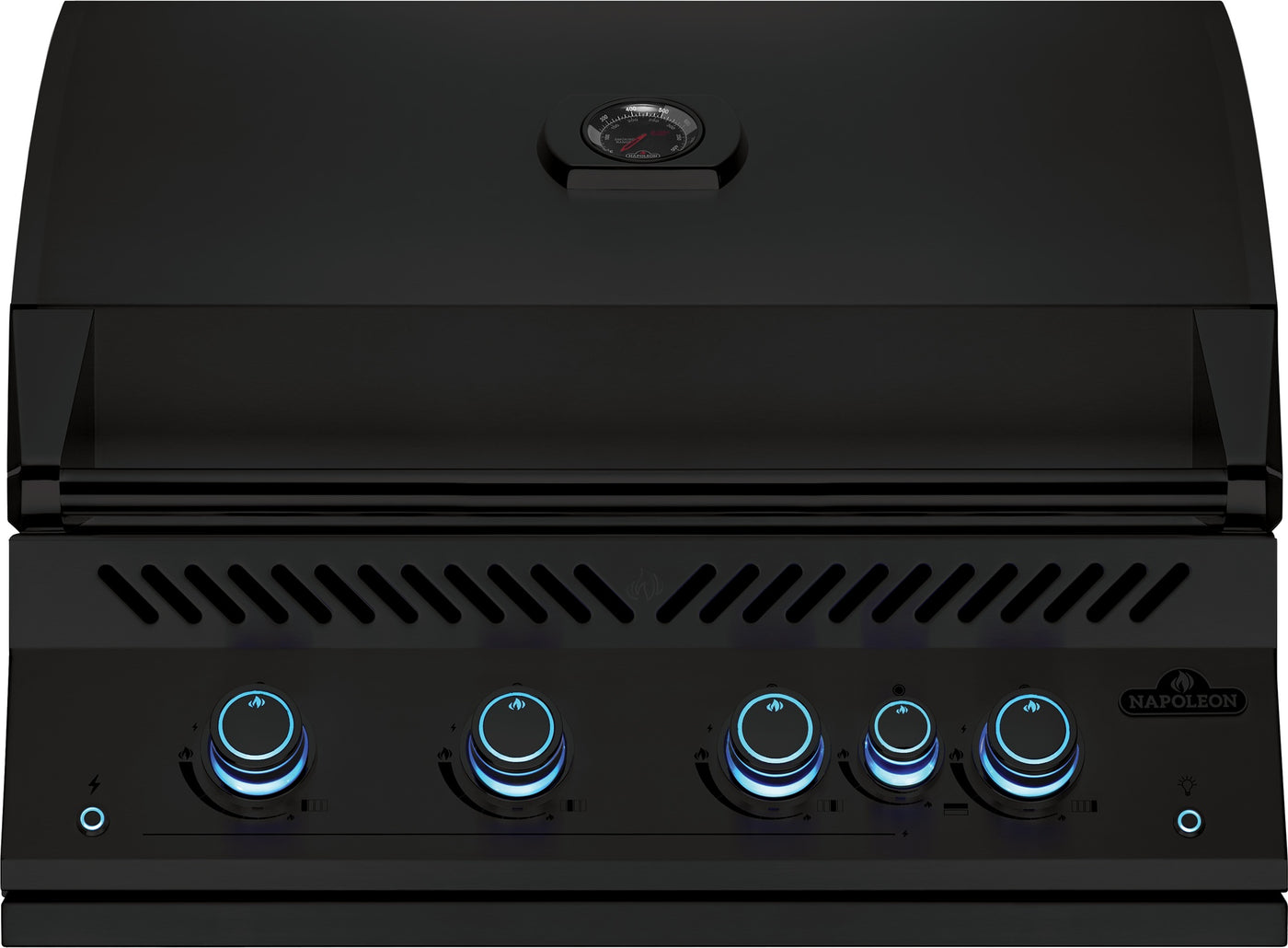 Napoleon 700-Series 32" mattschwarz Einbaugrill, inkl. Drehspieß