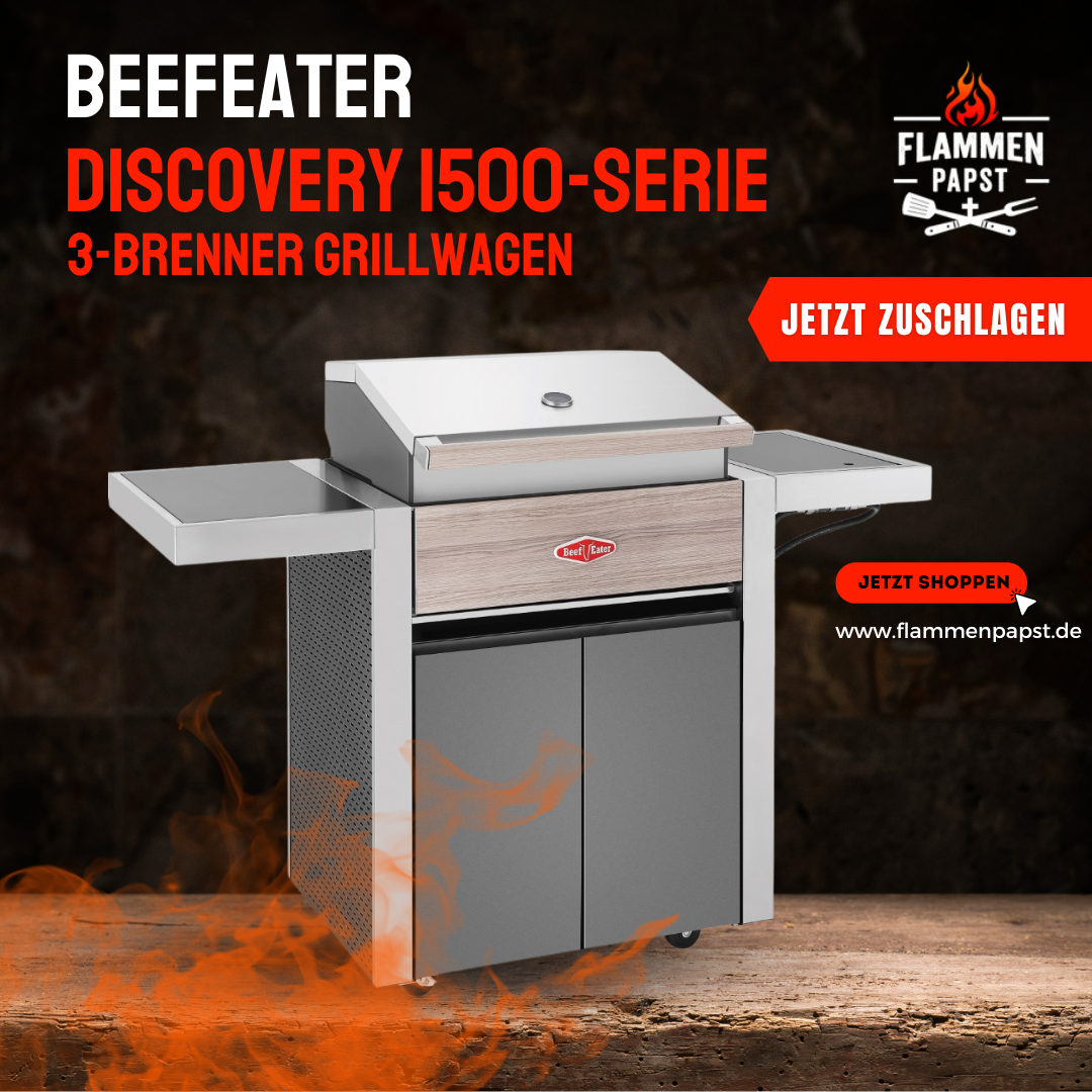 BeefEater Discovery® 1500 Serie - 3-Brenner Grillwagen 16kW