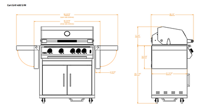 Brabura Fusion 400 RM schwarz, Gasgrill