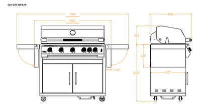 Brabura Fusion 500 RS edelstahl, Gasgrill