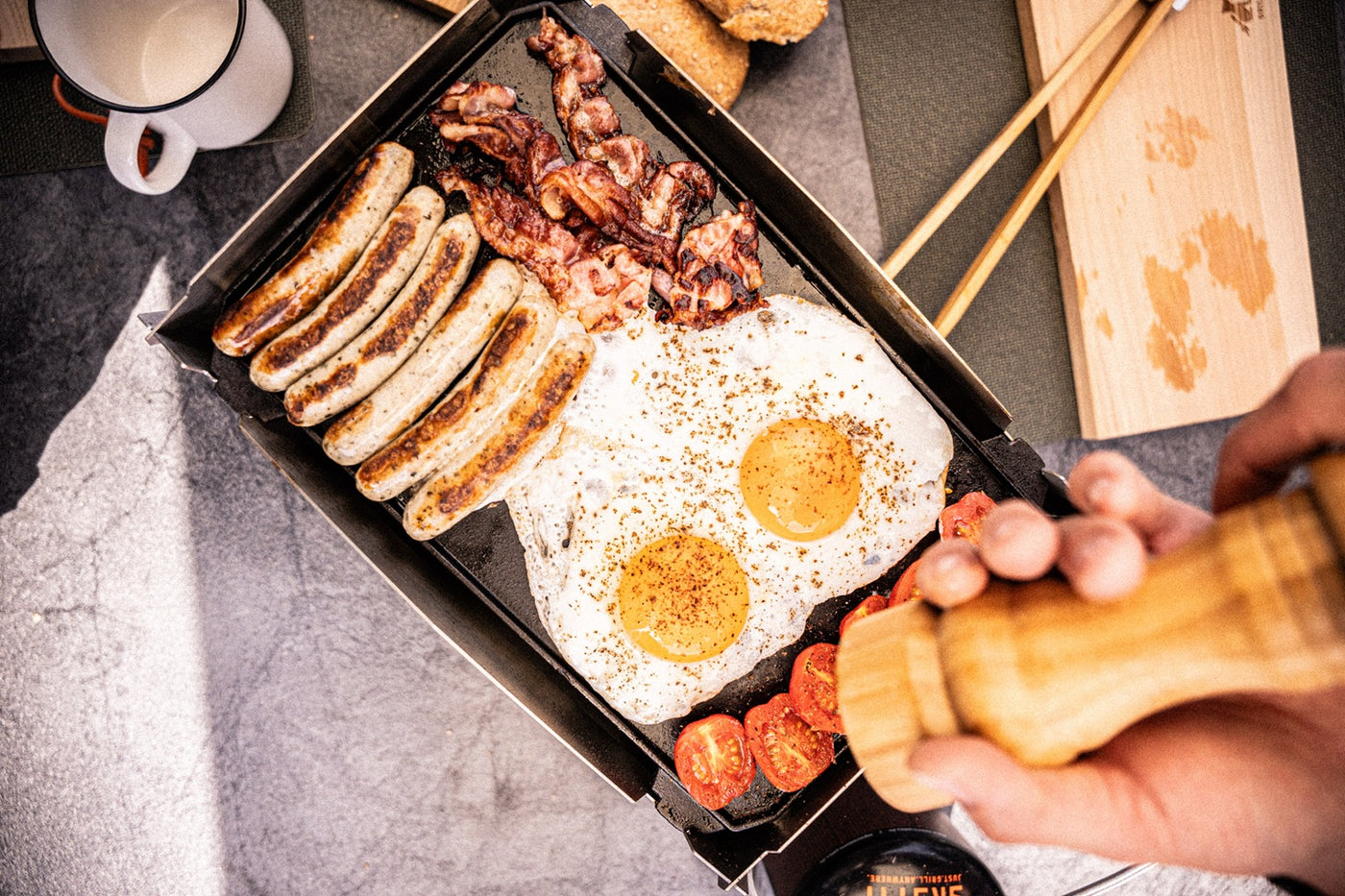 SKOTTI KAST Grillplatte aus Gusseisen