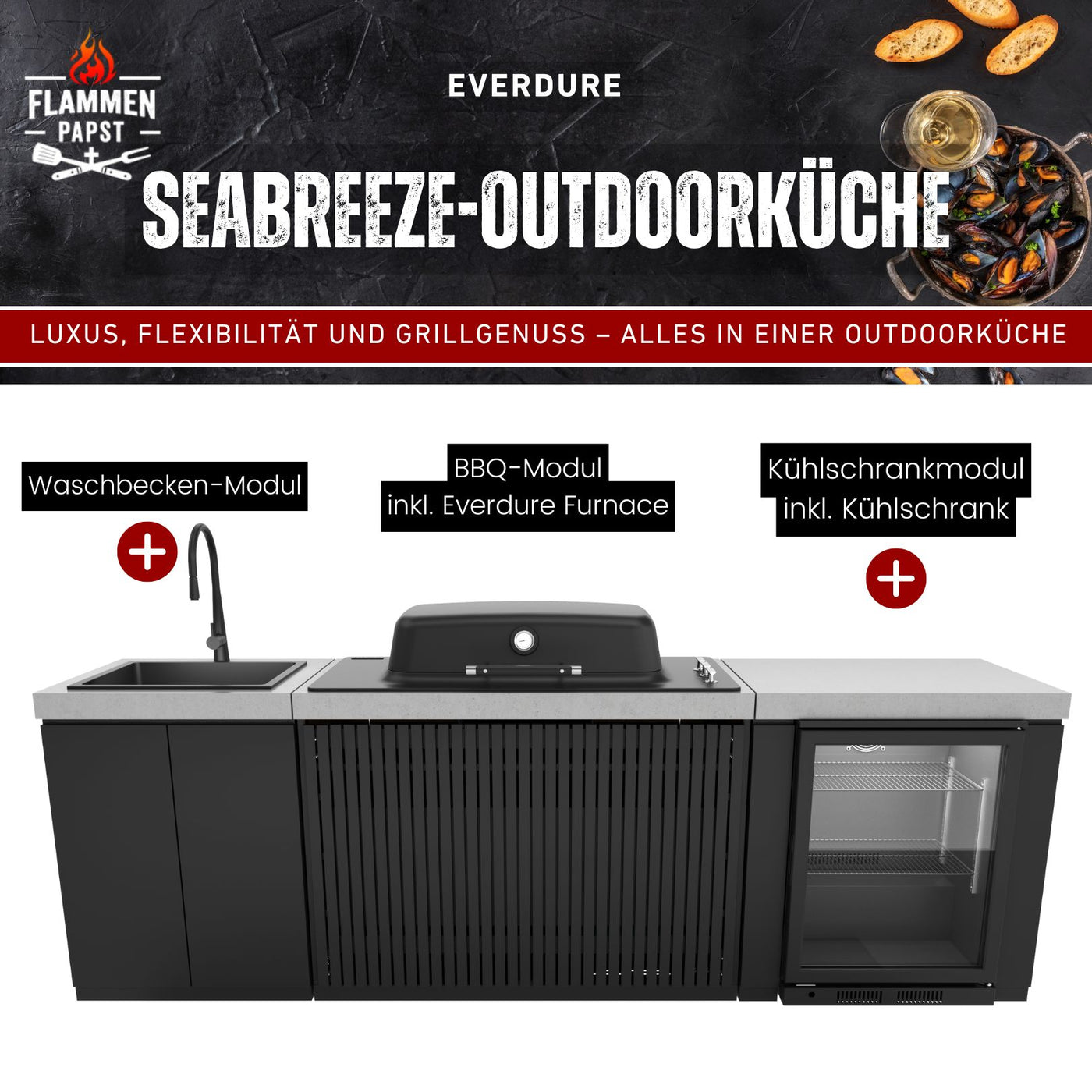 Everdure Outdoor-Küche SEABREEZE - Black