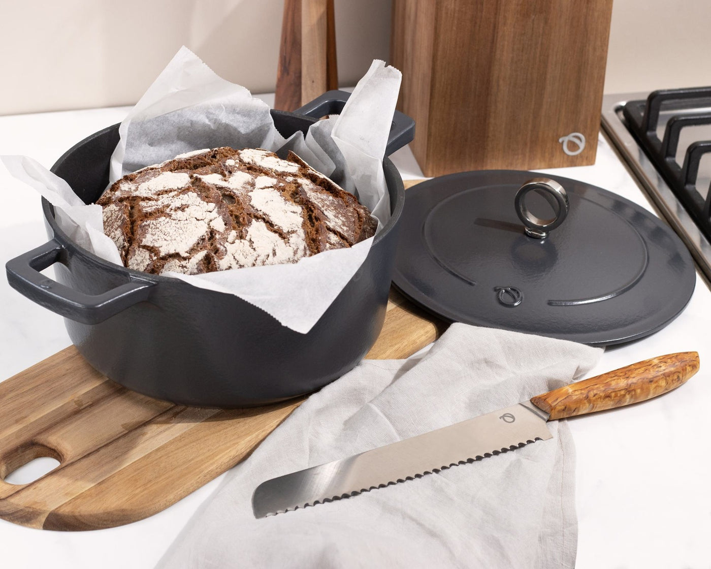 Olavson Gusseisen Bräter 24 cm, rund