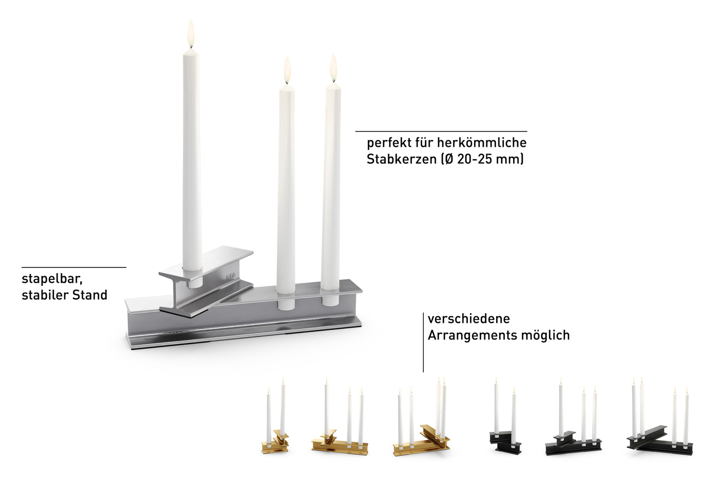 höfats HENRY METAL I Kerzenhalter