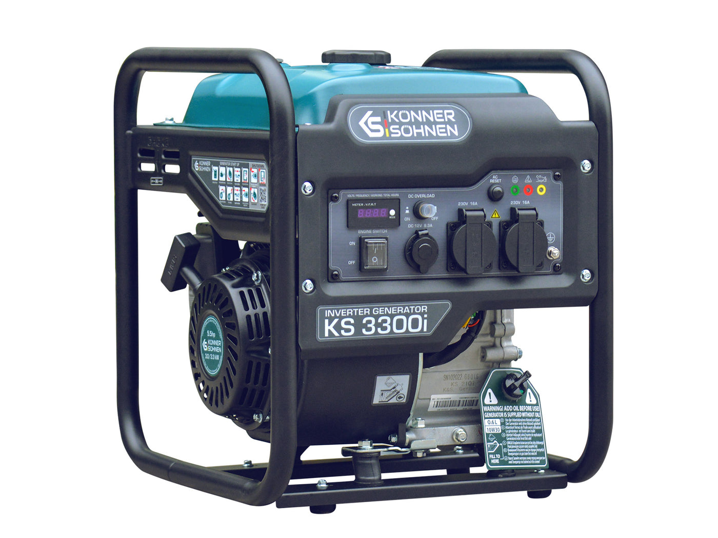 Könner & Söhnen KS 3300i Benzin Notstromaggregat 3 kW Hand Starter