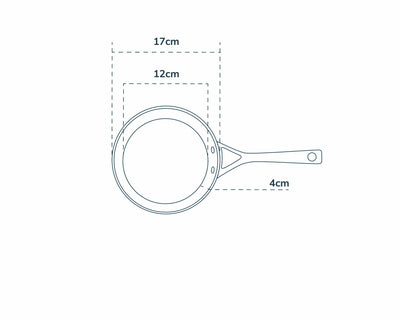 Olavson Kupferkern Mini Pfanne Ø16 cm, beschichtet, Servierer