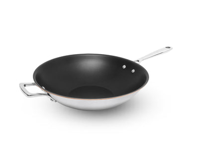 Olavson Kupferkern Wok Ø30 cm, beschichtet mit Stielgriff