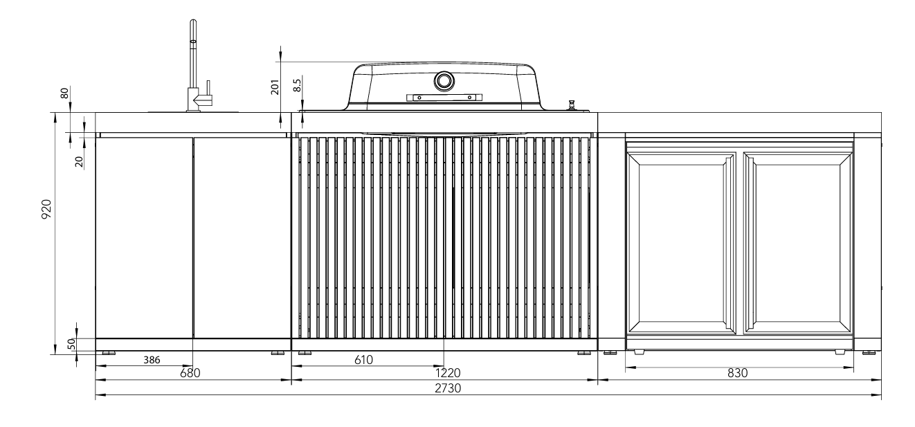 Everdure Outdoor-Küche SEABREEZE - Black