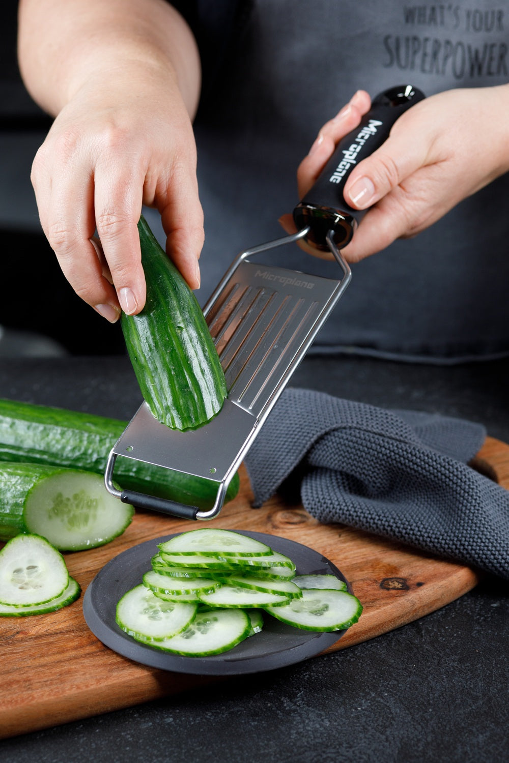 Microplane Gourmet Serie - Gemüsehobel, schwarz