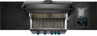 Napoleon Oasis Compact 105, Mattschwarz, mit BIG32-1 und Einbau SIZZLEZONE