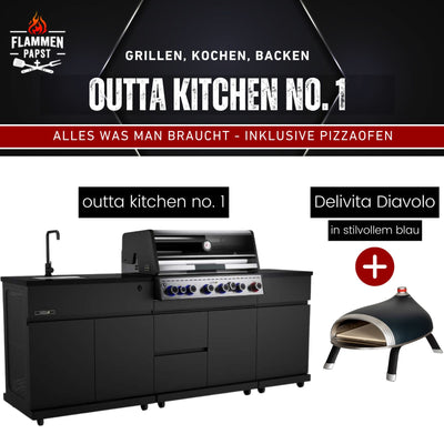 outta kitchen no.1 Outdoorküche - inkl. DeliVita Diavolo