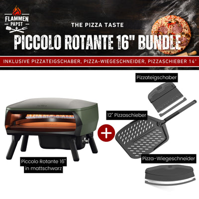 Witt PICCOLO Rotante 16" Pizzaofen, Bundle