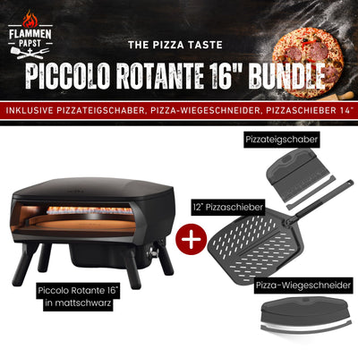 Witt PICCOLO Rotante 16" Pizzaofen, Bundle