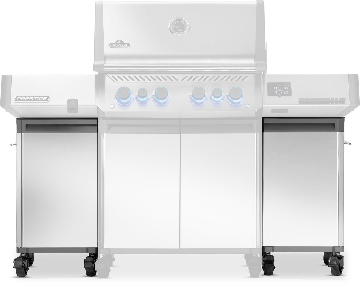 Napoleon Prestige Unterschrank-Set, Edelstahl, links und rechts