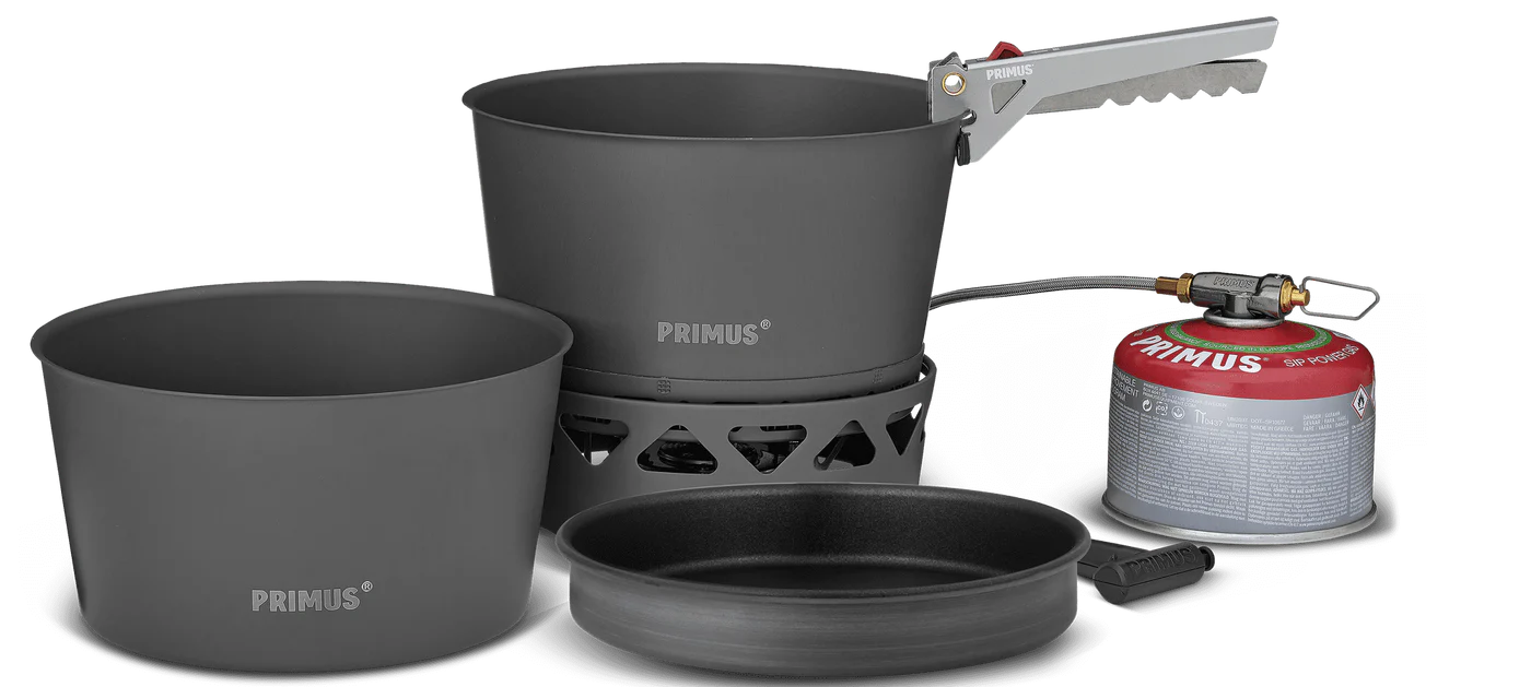 Primus PrimeTech Stove Set 2000 Watt, 2x 2.3L inkl. Pfanne