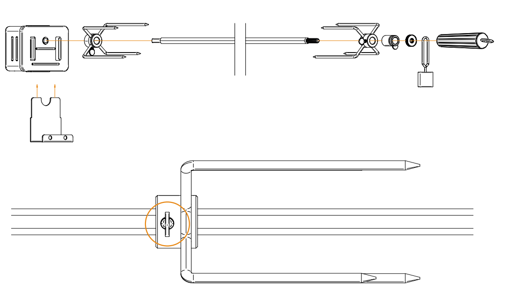 Brabura Rotisserie 400 inkl. Motor