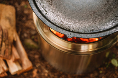 solo stove Bonfire Gusseisen-Plancha mit Aufsatz