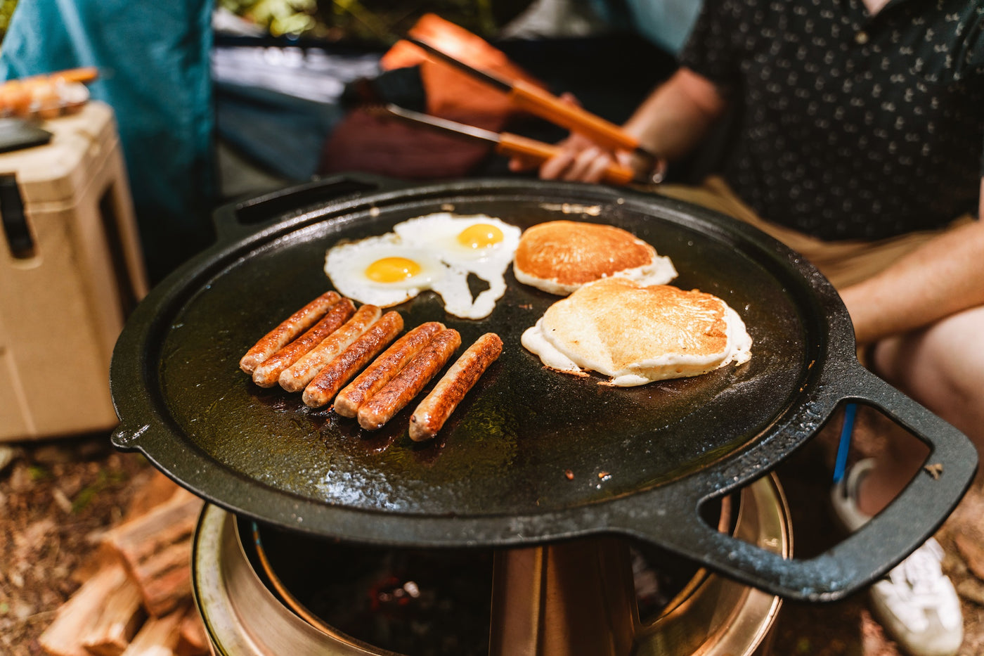 solo stove Bonfire Gusseisen-Plancha mit Aufsatz